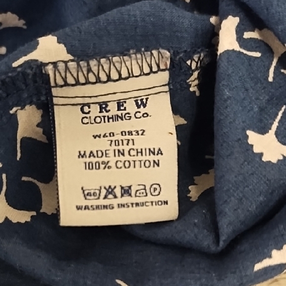 Chic Navy Floral Women's Blouse 100% Cotton - Picture 6 of 8